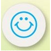 TEMPbadge Expiring Timing Covers, Smiley Face, 1/2 Day